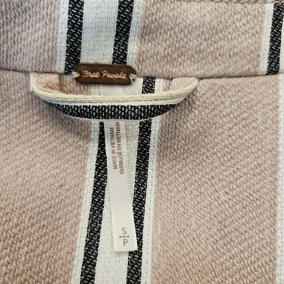 Free People Blazer with Pink and Black Stripes - Picture 8 of 10